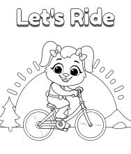 Color in this picture of a girls bike and share it with others today! Cycling Coloring Pages For Kids