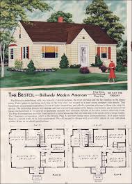 1951 Aladdin Kit Houses The Bristol Minimal Traditional Vintage House Plans Dream House Plans