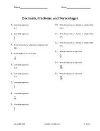 Convert Between Fractions Decimals And Percents Decimals Fractions Junior High Math