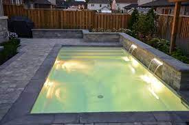 Maybe you would like to learn more about one of these? The Bobinskis 10 X 20 Inground Rectangle Is The Perfect Example Of How A Tight Backyard C Pools Backyard Inground Backyard Pool Landscaping Waterfalls Backyard