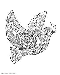 Dove coloring page illustrations & vectors. Dove Coloring Page For Adult Coloring Pages Printable Com