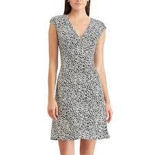 Women S Chaps Floral Surplice Empire Dress Bcbg Dresses Beachwear Fashion Women