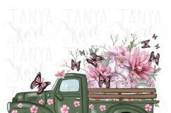Download Spring Truck With Flowers Png Sublimation 1240790 Sublimation Design Bundles