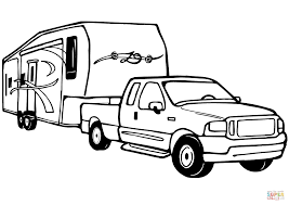 Here is a look at some of the best trucks to buy in today's market. Truck And Rv Camper Trailer Coloring Page Free Printable Sketch Coloring Page Camping Clipart Camper Drawing Truck Coloring Pages