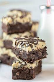 Cookie Dough Brownies Bake Up A Batch Of These Easy Chocolate Chip Cookie Dough Brownies With Made From S Homemade Brownies Easy Cookie Dough Dessert Recipes