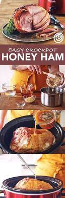 How To Make Honey Glazed Ham In The Slow Cooker Recipe Recipes Food Cooker Recipes