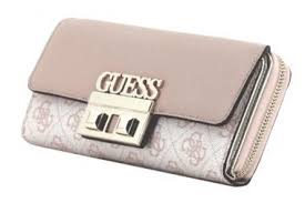 Damenbrieftasche Logo Luxe Blush Guess Hellrosa Logodruck Geldborse Damen Handtasche Rucksack Rucksack Geldborse
