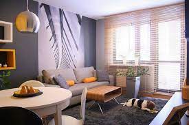 This kleines wohnzimmer mit esszimmer graphic has 13 dominated colors, which include it makes so beautiful color combination inspired from this image. Dunkelgraue Wandfarbe Dekorative Fototapete Orange Akzente Und Holz Jalousien Wohn Esszimmer Kleines Wohnzimmer Esszimmer Esszimmer Einrichten