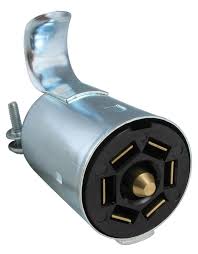 A number of standards prevail in australia for trailer connectors, the electrical connectors between vehicles and the trailers they tow that provide a means of control for the trailers. Pollak 12 702 7 Way Rv Style Trailer Connector Plug Trailer End Hanna Trailer Supply