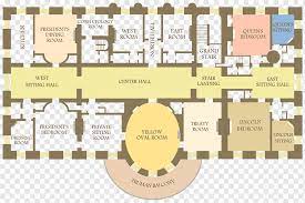 A floor plan of the first floor of the west wing of the white house. West Wing East Wing White House Basement Floor Plan House Building Text Plan Png Pngwing