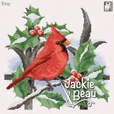 Free Cross Stitch Pattern Cardinal Bird Cross Stitch Pattern Winter Cardinal Bird By Etsy Cross Stitch Designs Cross Stitch Cross Stitch Animals