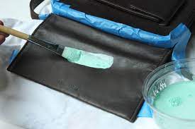 How to seal acrylic paint on leather. Diy Colorblock Bag A K A How To Paint Leather With Acrylic Paint Chic Creative Life