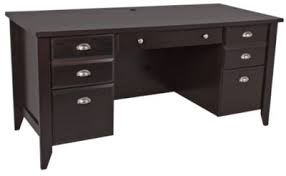 The sauder shoal creek desk organizes everything from everyday personal documents to important work papers. Sauder Shoal Creek Executive Desk Homemakers Furniture