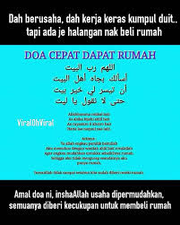 Misalnya kamu ingin mempunyai motor baru, maka mintalah mobil. Dia Cepat Dapat Rumah Amiin Ya Viral Muafakat Johor Facebook