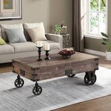 Leos Solid Wood Coffee Table With Storage Coffee Table Cart Coffee Table Espresso Coffee Table