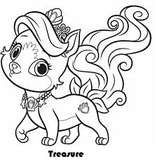 Treasure From Palace Pets Coloring Pages Puppy Coloring Pages Cat Coloring Page Animal Coloring Pages