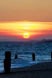 Sunset Over The Groynes Hayling Island By Keith Burton Hayling Island Beautiful Sunset Sunset