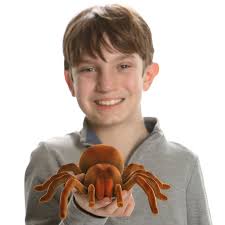 New Bright Infrared (I/R) Remote Control Fuzzy Brown Spider