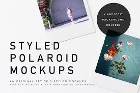 Square Polaroid Mockup Bundle Psd Craved Years Designer Realistic Vintage Business Card Design Mockup Free Psd Mockup Psd