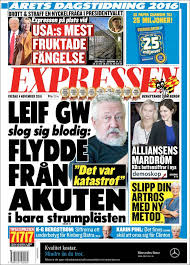 Check spelling or type a new query. Newspaper Expressen Sweden Newspapers In Sweden Friday S Edition November 4 Of 2016 Kiosko Net