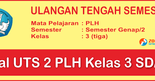 Soal Uts Plh Kelas 3 Sd Semester 2 Terbaru Dan Kunci Jawaban