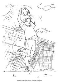 Goalkeeper Girl Colouring Page Football Coloring Pages Football Drawing Colouring Pages