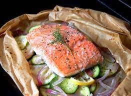 Dill Lemon Baked Salmon In Parchment Recipe Paleo Diet Recipes Salmon Recipes Baked Salmon
