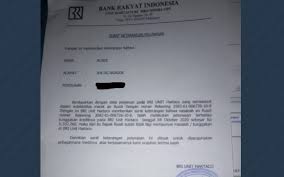 Isi surat isi surat penagihan hutang / pemberitahuan tunggakan perusahaan memuat tentang kami guna menyelesaikan proses pelunasan tersebut pada : Kesal Dirugikan Bank Nasabah Segera Somasi Bri Unit Hartaco Gosulsel