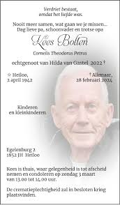 in memoriam * KEES BOLTEN *