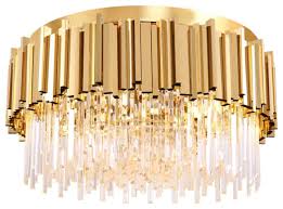 4.6 out of 5 stars. 6 Light Gio Flush Mount Chandelier Contemporary Flush Mount Ceiling Lighting By Luxhomedecor Houzz