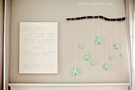 Diy Signs And Star Mobile Kirsten Krason Interiors Feature Friday Casa De Lewis Nursery Diy Nursery Mobile Baby Nursery Diy Decor Nursery Mobile