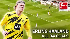 Leistungsdaten aktuelle saison von erling haaland (borussia dortmund) einsätze tore vorlagen karten alle wettbewerbe. Erling Haaland 34 Goals In Only 36 Matches Youtube