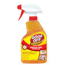 It's a solvent, capable of disintegrating even plastic. Goof Off Adhesive Gunk Remover 12 Oz Trigger Spray Bottle Walmart Com Walmart Com