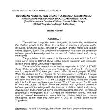 Langsung saja baca ulasan cara membuat dan contoh jurnal berikut ini. Contoh Jurnal Penelitian Umum Skripsi Singkat