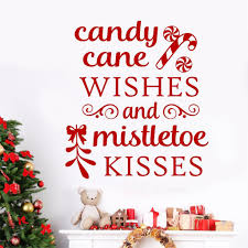 Explore our collection of motivational and candy cane christmas quotes. Christmas Wall Decal Candy Cane Wishes Mistletoe Kisses Christmas Wall Decal Christmas Decals Vinyl Wall Lettering