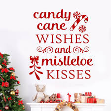 List 5 wise famous quotes about funny christmas candy: Christmas Wall Decal Candy Cane Wishes Mistletoe Kisses Christmas Decals Christmas Wall Decal Vinyl Wall Lettering