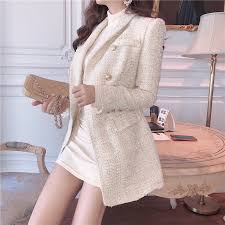 Comparez et achetez des vestes en tweed pour femme pas cher sur shopalike. Luxury Brand Long Tweed Blazers Women Fashion Runway Elegant Blazer Femme Jacket Double Breasted 2020 Winter Warm Coat Overcoat Blazers Aliexpress