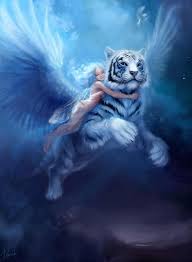White Tiger Angel Fairy Wallpaper Fantasy Illustration Fairy Art