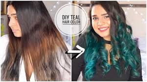 I would recommend this brand for anyone that wants fun colors but make sure your hair is light enough because it will not change the color of dark hair (i just have the ends of my hair this color the rest is black and this dye. Diy Teal Mermaid Hair Color At Home Manic Panic Atomic Turquoise Part 2 Fix Hair Color Mistakes Youtube