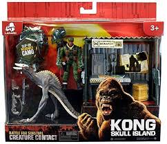 Skull island king kong vs. Lanard Kong Skull Island Battle For Survival Creature Contact Skullcrawler With Monarch Outpost And Figure King Kong Skull Island Skull Island King Kong