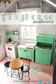 Playhouse Makeover Reveal Play Houses Cubby Houses Playhouse Interior