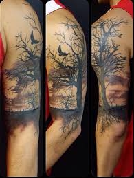 Tree Scene Tree Tattoo Arm Tree Sleeve Tattoo Tattoos