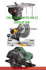 Table Saw Vs Circular Saw Vs Miter Saw Which Is Good For You Circular Saw Miter Saw Table Saw