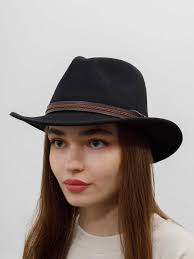 Шляпа федора HERMAN MAC TUCKER (черный) купить за 9390 RUB в Интернет  магазине