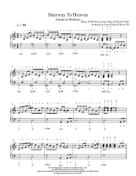 Stairway To Heaven By Led Zeppelin Piano Sheet Music Advanced Level Piano Sheet Music Violin Music Sheet Music