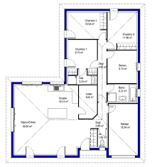 4ch Jpg 875 961 Pixels Plan Maison 90m2 Plan Maison 3 Chambres Plan Maison Plain Pied