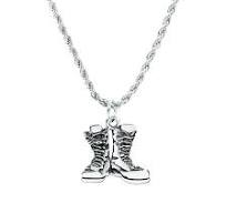 Lanyard' Combat Boots Antique Stainless Steel Pendant ...