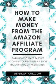 Make Money With Amazon Affiliate Program | Amazon affiliate ...