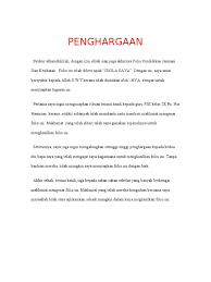 Kejadian 29:20.jadi bekerjalah yakub tujuh tahun lamanya untuk mendapat rahel itu, tetapi yang tujuh tahun itu dianggapnya seperti beberapa hari saja, karena cintanya kepada rahel. Contoh Penghargaan Folio