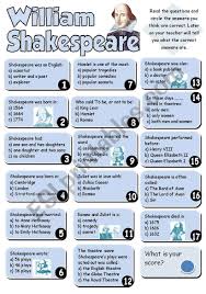 A Quiz About Shakespeare S Private And Professional Life It Can Be Used As A Game Students Try To Teaching Shakespeare William Shakespeare Shakespeare